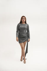 Irene gunmetal dress