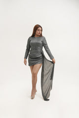 Irene gunmetal dress